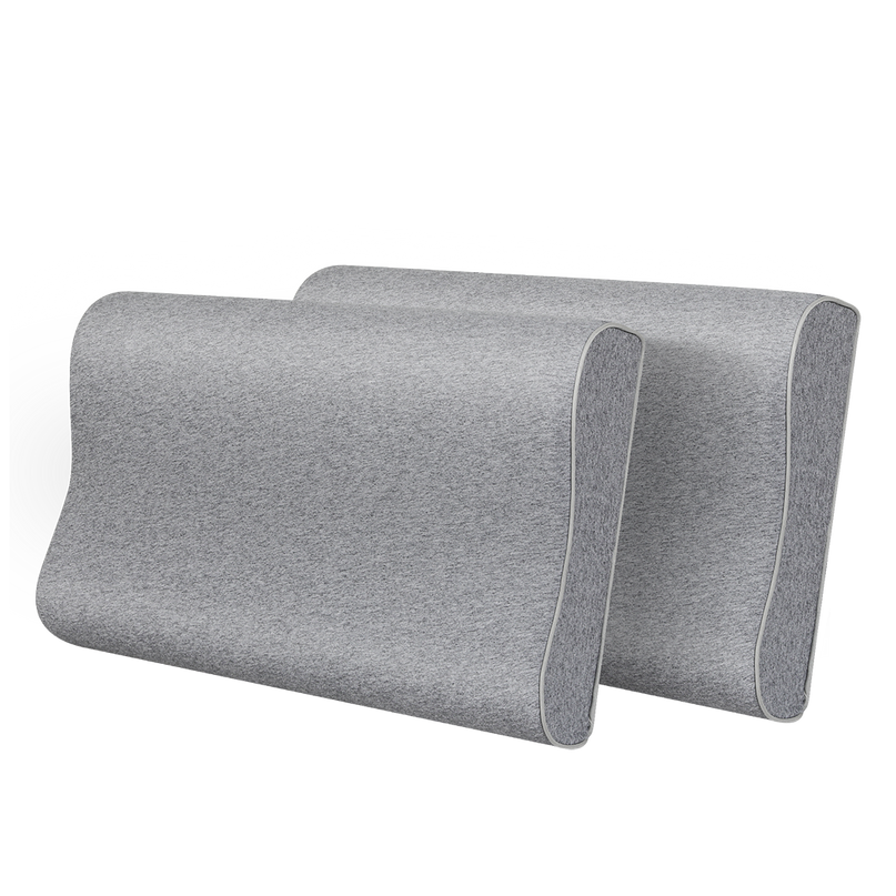 Dreamz Memory Foam Pillow Pillowcase Supprt Grey Rebound-2006732704422432776