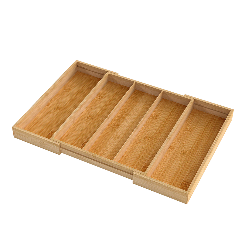 Toque Bamboo Expandable Kitchen Drawer Organizer Storage-2006732763281100808
