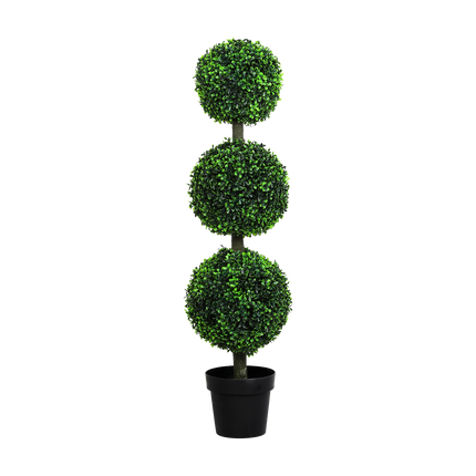 Lambu Artificial Triple Ball Boxwood Trees-2006732894076276744