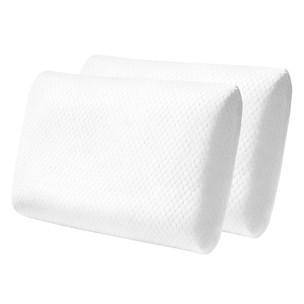 Dreamz Memory Foam Orthopaedic Pillow Neck Pain Side Stomach Back Sleeper 2 Pack-2029334095435272200