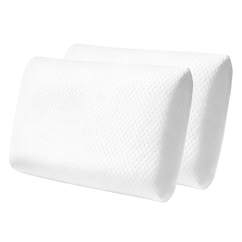 Dreamz Memory Foam Orthopaedic Pillow Neck Pain Side Stomach Back Sleeper 2 Pack-2029334095435272200