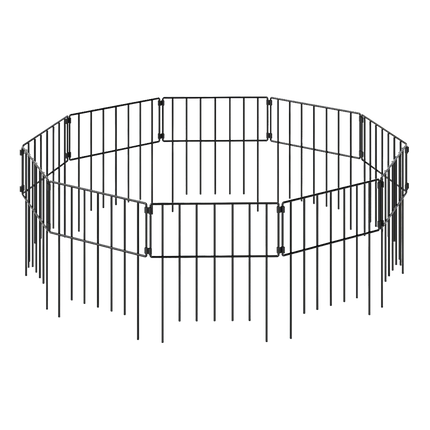 Mountview 10 Pcs Garden Fence Border Rustproof Metal-2006733422592135175