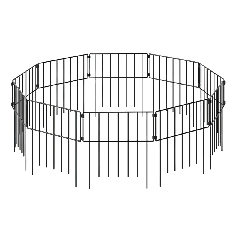 Mountview 10 Pcs Garden Fence Border Rustproof Metal-2006733422592135175