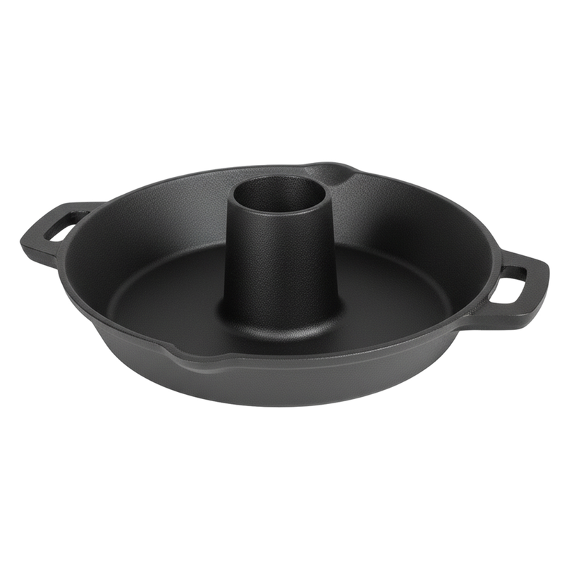 Toque Cast Iron Roaster Stand Non-stick Beer Can Chicken Holder Kitchen Outdoor-2029334115999944712