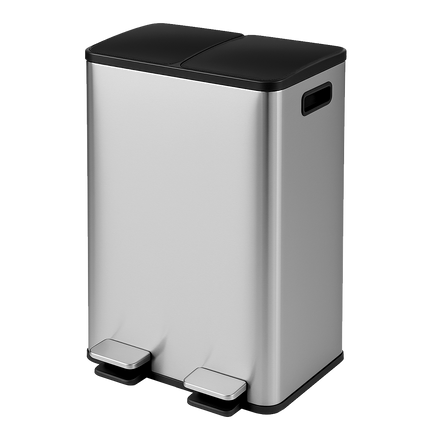Toque 60L Pedal Bin Kitchen Waste Can Recycling Dustbin-2018816874996961288