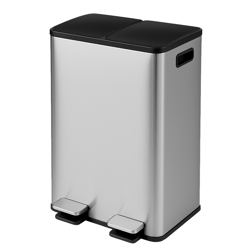 Toque 60L Pedal Bin Kitchen Waste Can Recycling Dustbin-2018816874996961288