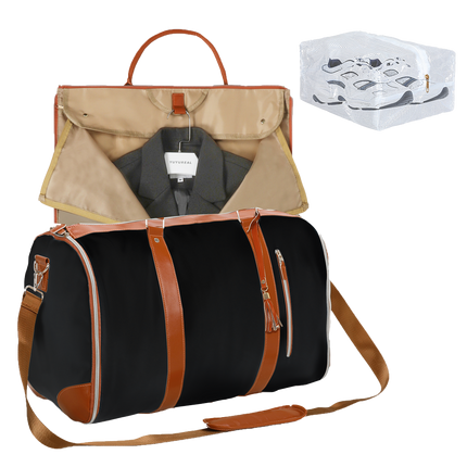 Slimbridge Garment Bags 2 in 1 Hanging Suit Bag Black-2029387203603468296