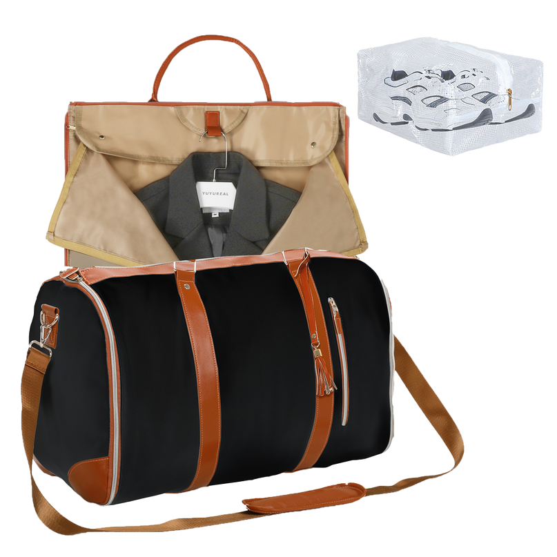 Slimbridge Garment Bags 2 in 1 Hanging Suit Bag Black-2029387203603468296
