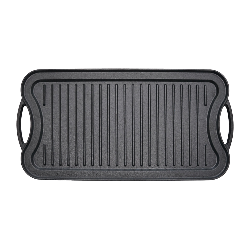 Toque 50.5cm Reversible Cast Iron Griddle Pan Non-Stick-2011971111960580104