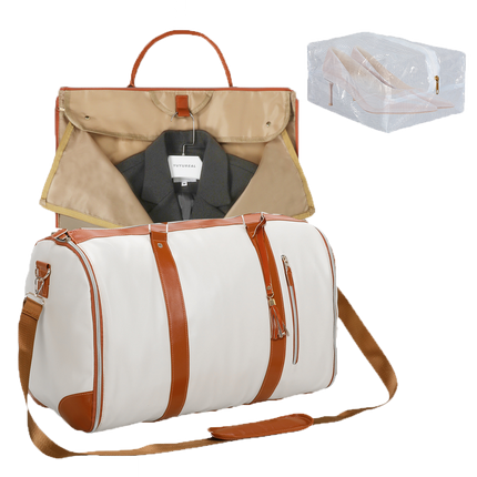 Slimbridge Garment Bags Hanging Suit Duffel Bag Beige-2006732902984978440