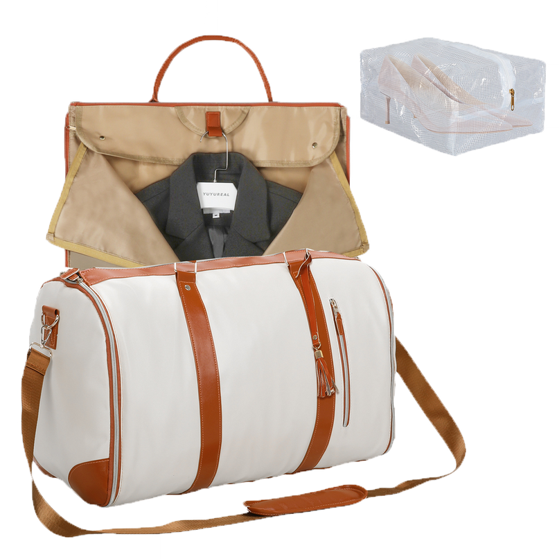 Slimbridge Garment Bags Hanging Suit Duffel Bag Beige-2006732902984978440