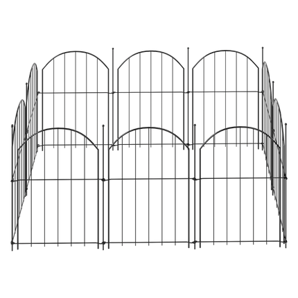 Mountview 10 Pcs Garden Fence Border Rustproof Metal-2006733423007371271