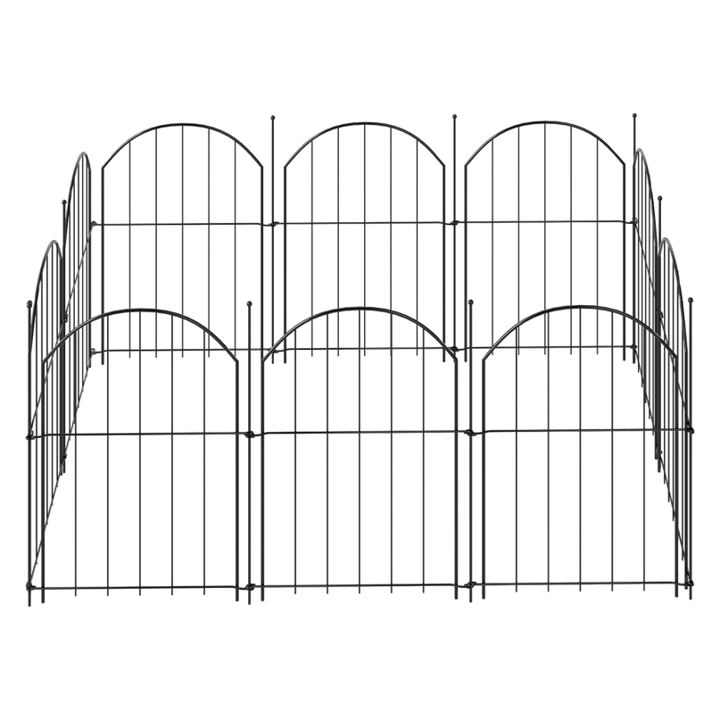Mountview 10 Pcs Garden Fence Border Rustproof Metal-2006733423007371271
