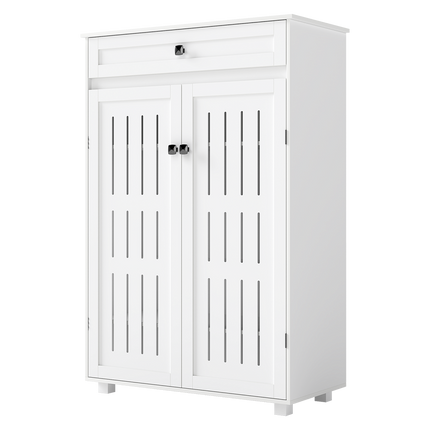Levede Shoe Cabinet Door Storage Rack Cupboard White-2011971110257692681