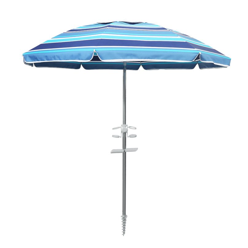 Mountview 2M Outdoor Beach Umbrellas Sand Blue-2006732891584860168
