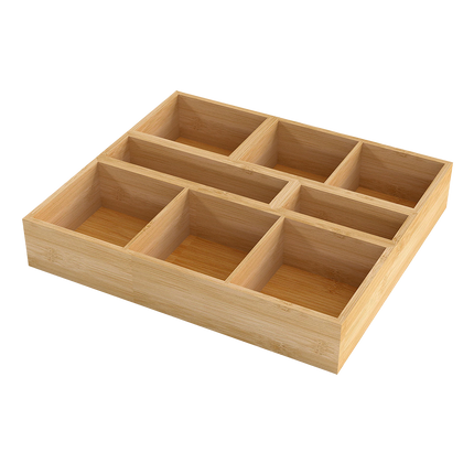 Toque Bamboo Drawer Organizer Multi-Use Storage Box-2029387215821475848