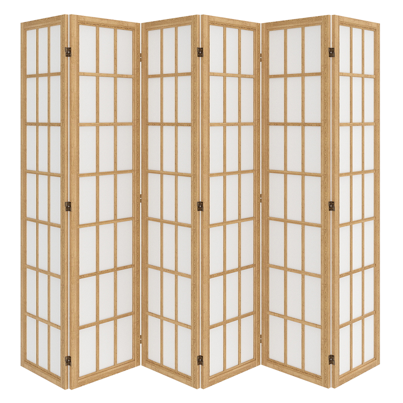 Levede 6 Panel Room Divider 170cm Freestanding Screen-2006732767794171912