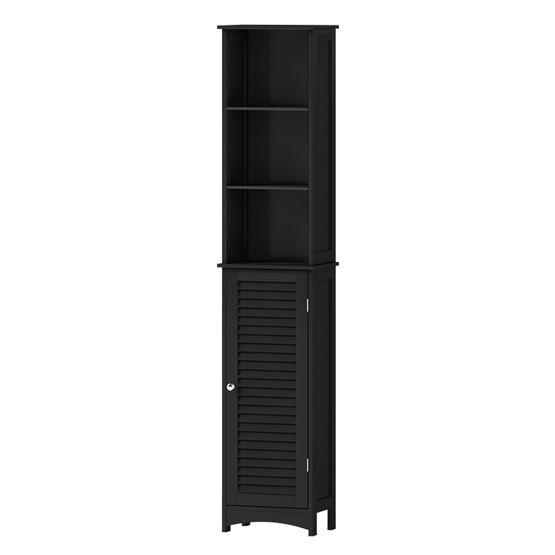 Levede Tall Bathroom Cabinet Storage 166cm Tallboy Cupboard Adjustable Shelf-2029334091123527689