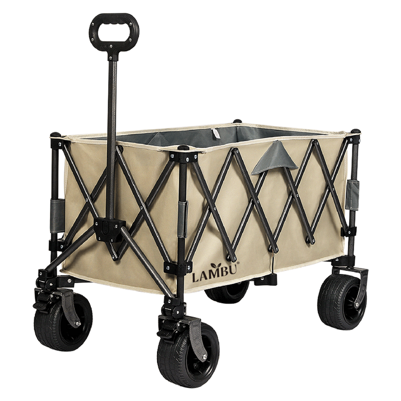 Lambu Folding Wagon Cart Khaki-2006732894487318536