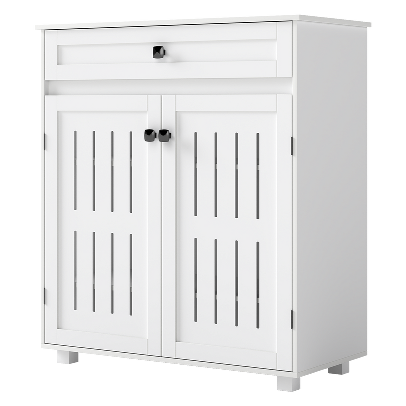 Levede Shoe Cabinet Door Storage Rack Cupboard White-2029387290895323145