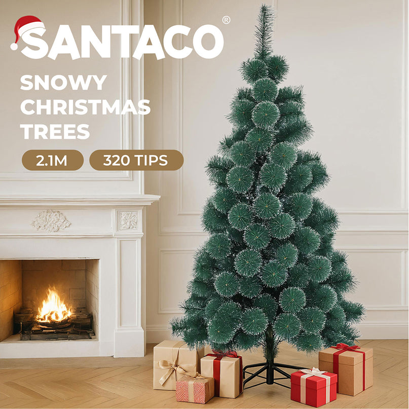 Santaco 2.1M 320 Tips Christmas Tree Full Pine Needle-2006732745174290437