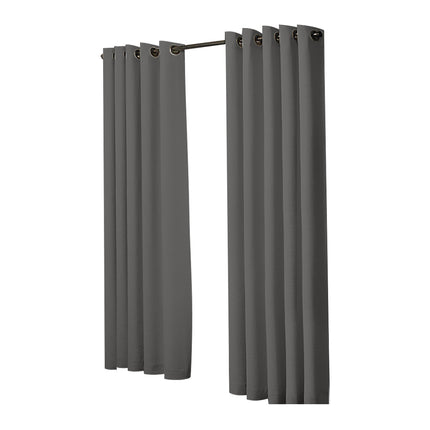 2x Blockout Curtains Panels 3 Layers Charcoal-2029387284243156993
