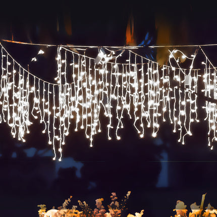 500 LED Curtain Fairy String Lights Cool White-2018816772995682309