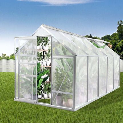 Lambu Greenhouse Aluminium Walk In Green-2006732936023511046