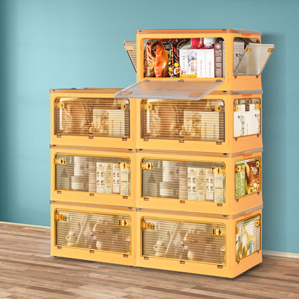 Storage Containers with Lid Clothes S Orange Small-2029387238370054150