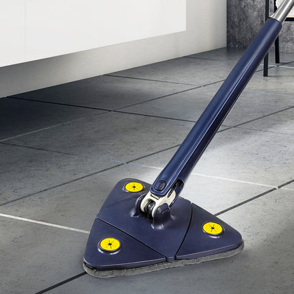 Cleanflo Cleaning Mop Dry Wet Triangle Blue-2018816663532736518