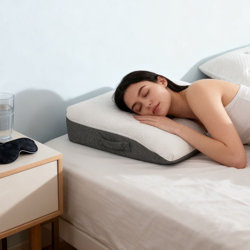 Dreamz Memory Foam Leg Elevation Pillow Bed Wedge Improve Circulation Support-2029334096278327302
