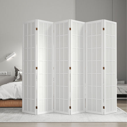 Levede 6 Panel Room Divider 170cm Freestanding Screen-2006732767970332678