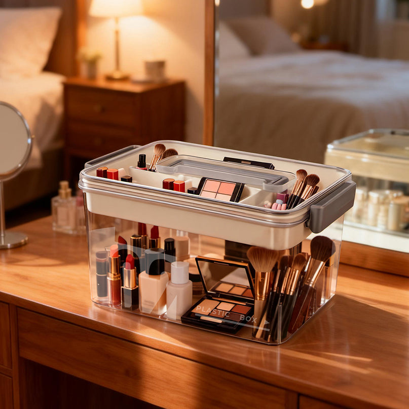 Levede Medical Storage Box Two Layer Medicine Case-2011971129425661958