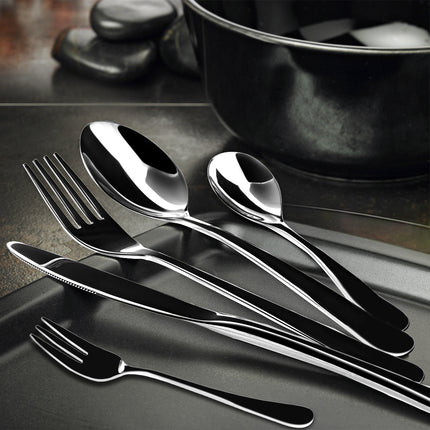 Stainless Steel Cutlery Set Travel Knife Black-2018816724035571718