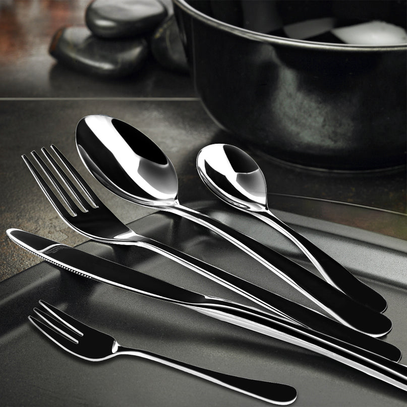 Stainless Steel Cutlery Set Travel Knife Black-2018816724035571718