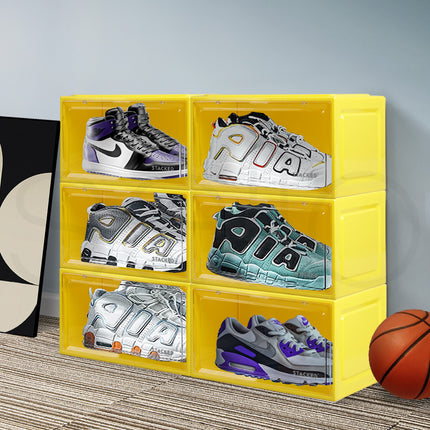 Stacked Sneaker Display Case 6x Clear Yellow-2029387238575575046