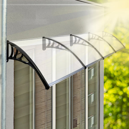 Mountview Window Door Awning Outdoor 1M X 4M Transparent 1x4M-2006733104710029318