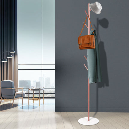 Levede Coat Rack Hat Clothes Stand Hanger Rose Gold Rose Golden-2018816740716318726