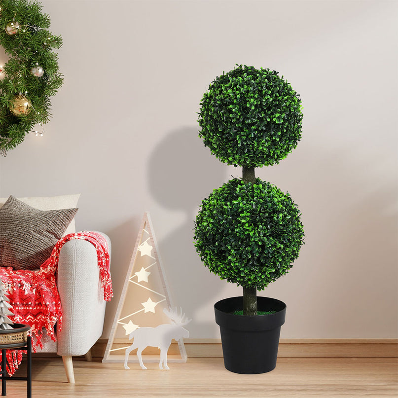 Lambu Artificial Double Ball Boxwood Trees-2018816712157302790