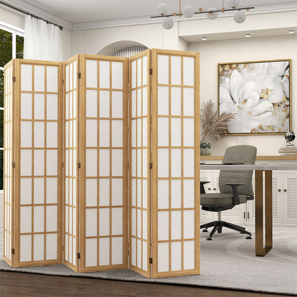 Levede 6 Panel Room Divider 170cm Freestanding Screen-2006732767794171910