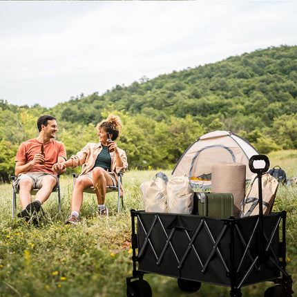 Lambu Folding Wagon Cart Black-2018816837059481606