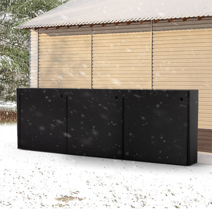 Moyasu Outdoor Firewood Rack Storage with Cover-2029387206392680454