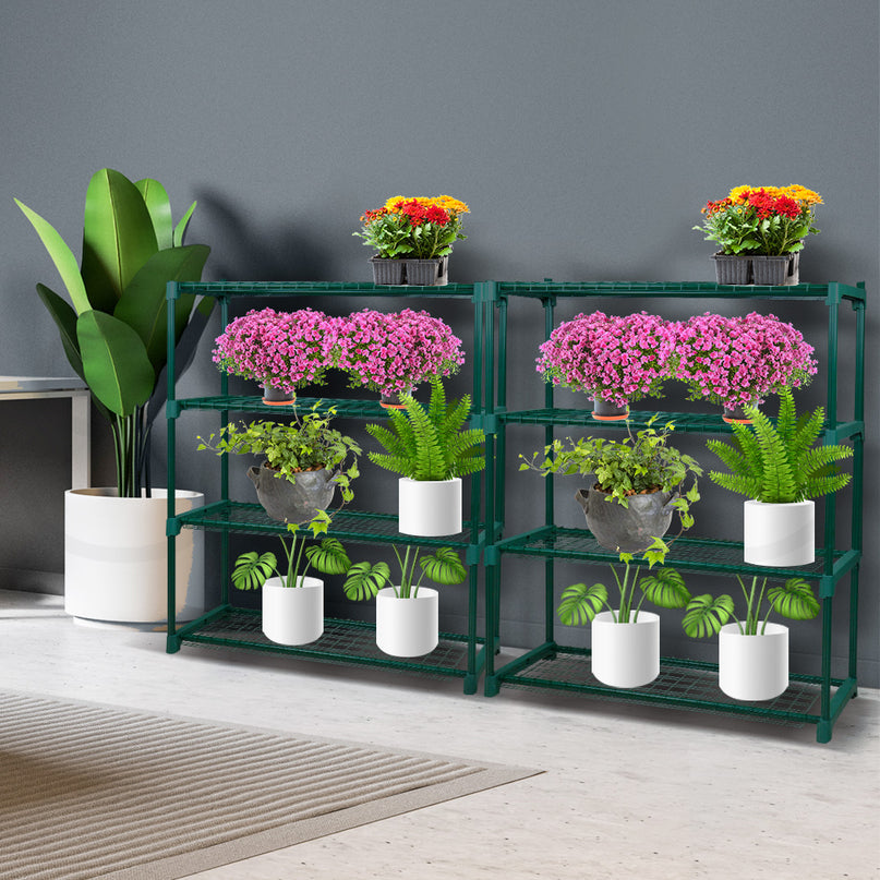 Levede 2x 4 Tier Plant Stand Shelves-2006732926913482758