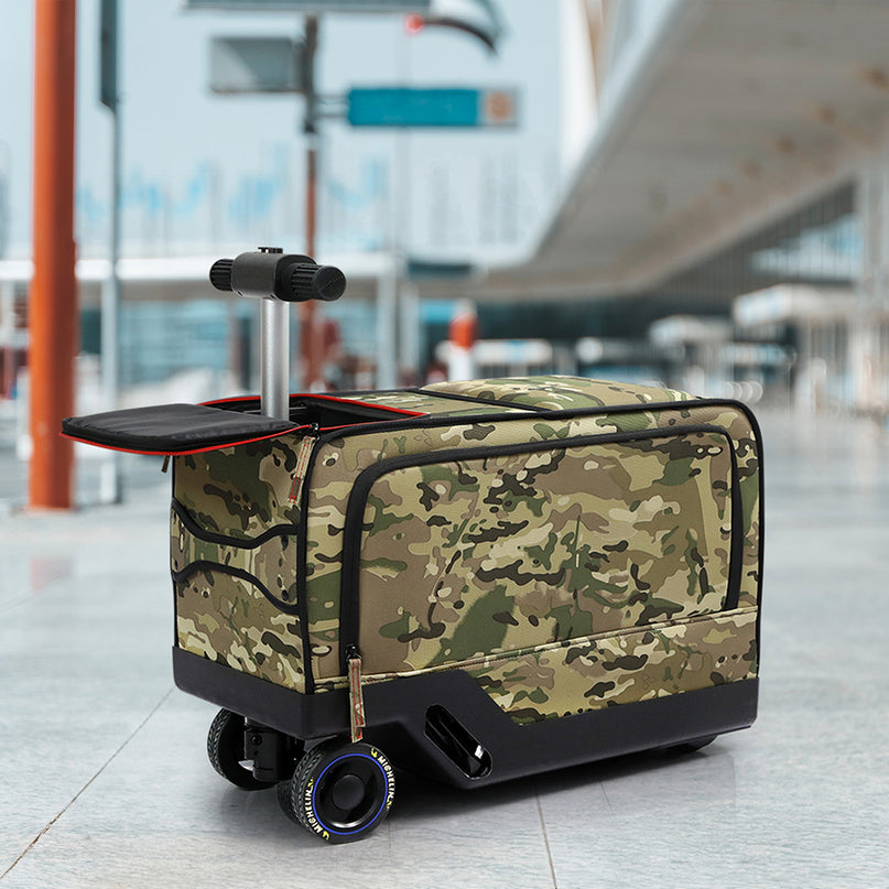 Slimbridge 20" Electric Riding Luggage Suitcase Green Colour-2018816941929664518