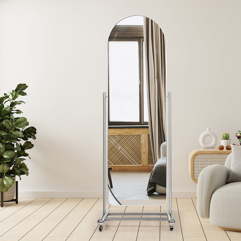 Yezi 165CM Movable Arch Full Length Mirror-2006732867115290630