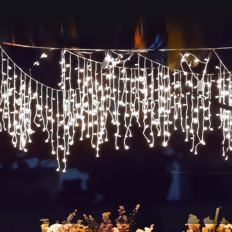 Curtain Fairy String Lights Wedding Cool White 300 LED-2018816729056153606