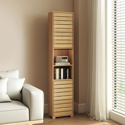 Levede Tall Bathroom Cabinet Storage 165cm Tallboy Adjustable Shelf Cupboard-2029334091303882758