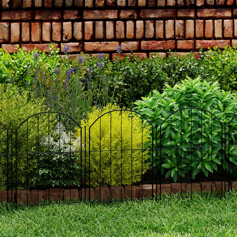 Mountview 10 Pcs Garden Fence Border Rustproof Metal-2006733423007371269