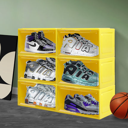 Stacked Sneaker Display Case 6x Clear Yellow-2029387238575575047