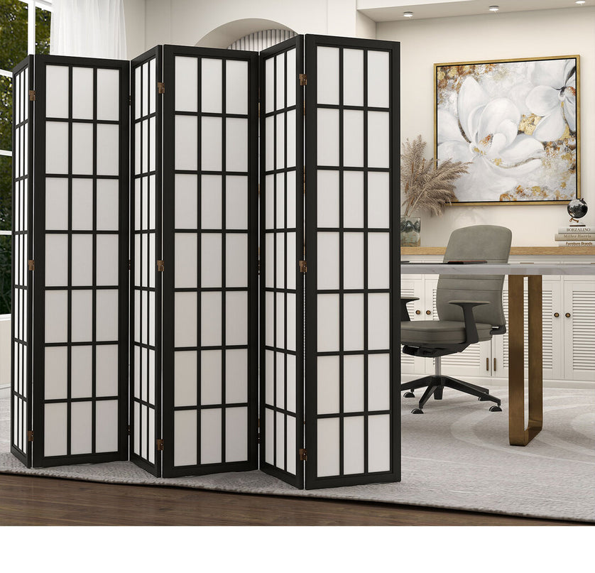 Levede 6 Panel Room Divider 170cm Freestanding Screen-2006732767613816839